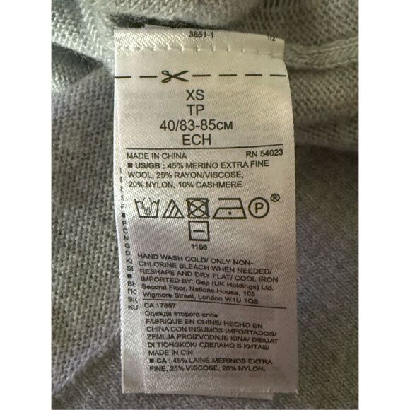 Banana Republic Italian Yarn Filpucci Cardigan Cashmere Blend SZ XS - Picture 10 of 10